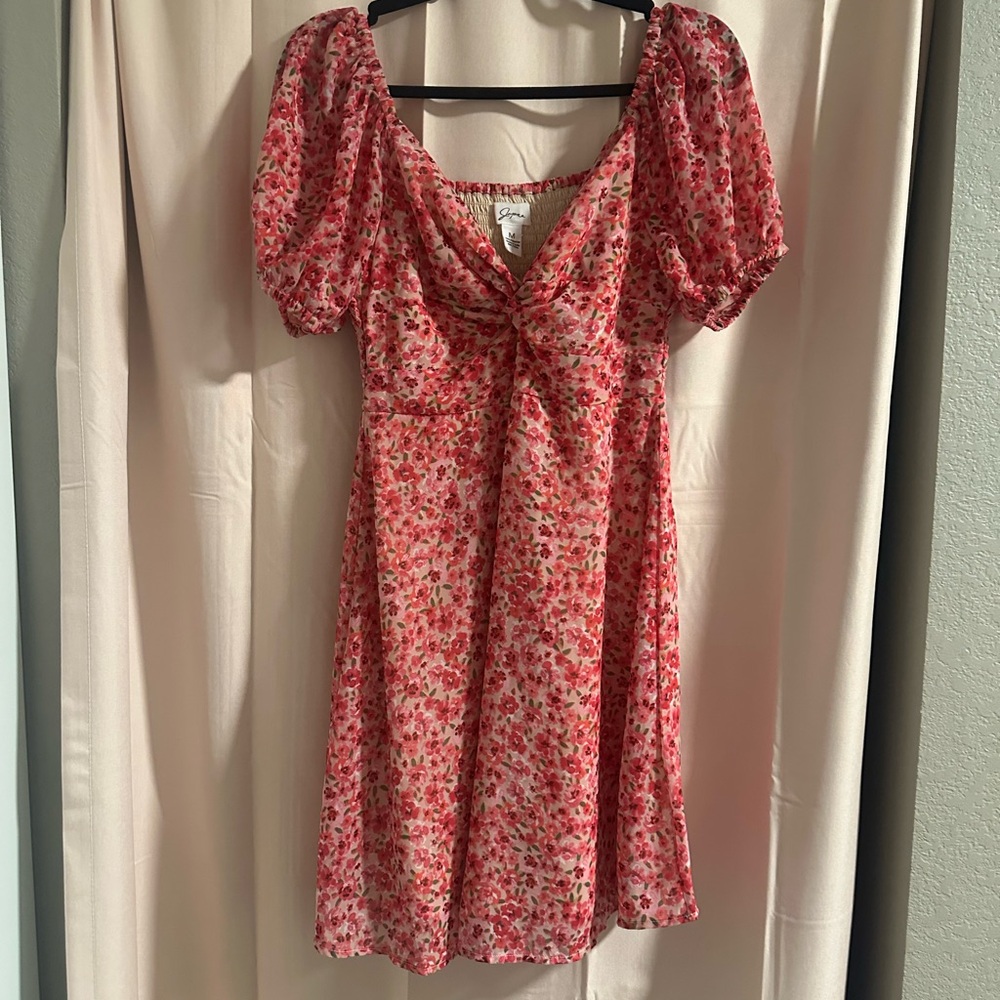 Floral Puff Sleeve Dress